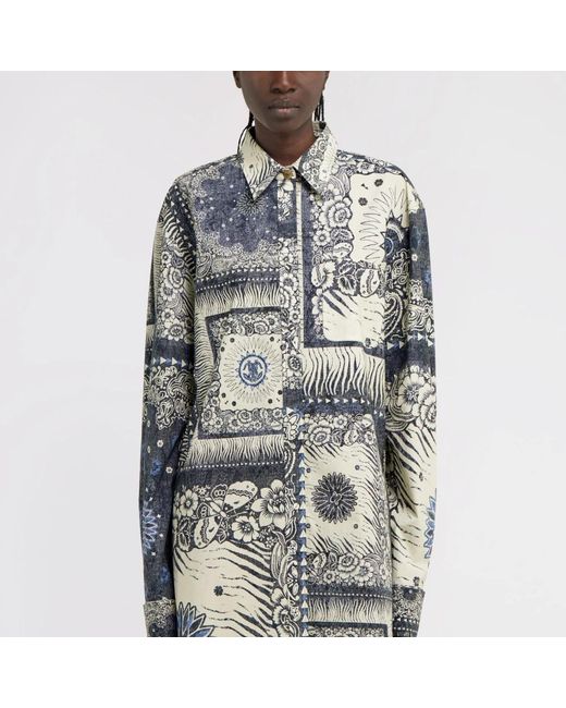 Roberto Cavalli Gray Shirts