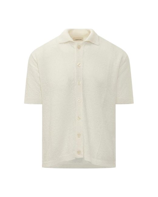 ATOMOFACTORY White Short Sleeve Shirts for men