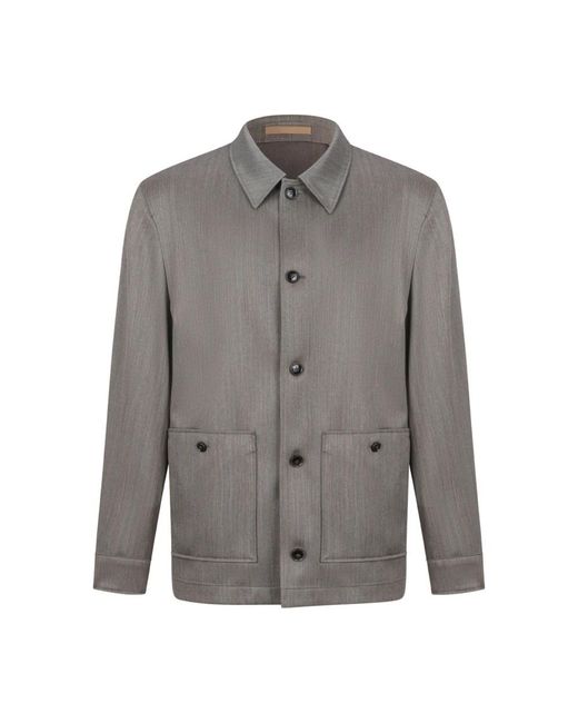 Light Jackets Boss de hombre de color Gray