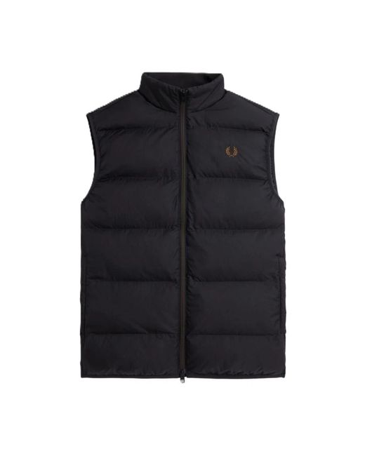 Fred Perry Black Vests for men