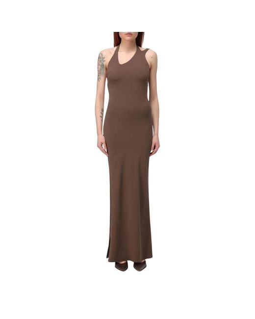 Patrizia Pepe Brown Maxi Dresses