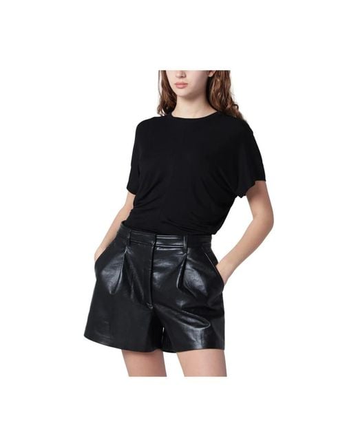 Anine Bing Black Short Shorts