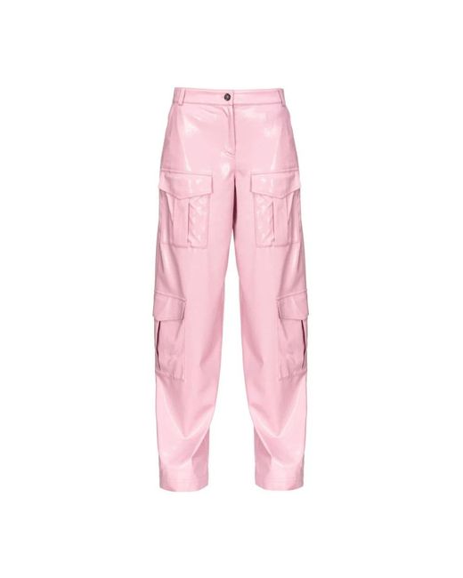 Pinko Pink Straight Trousers