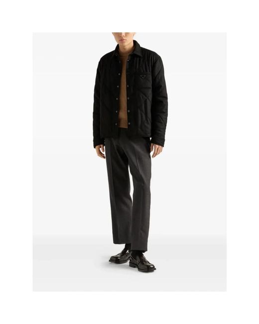 Prada Black Light Jackets for men