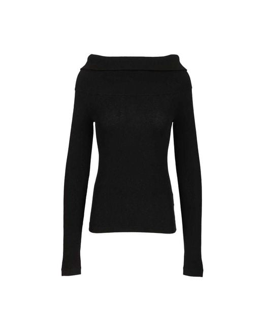 Lisa Yang Black Long Sleeve Tops