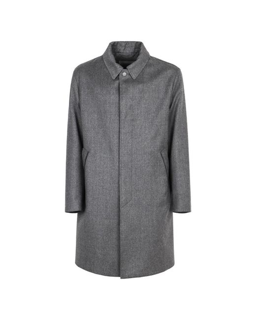 Single-Breasted Coats Canali de hombre de color Gray