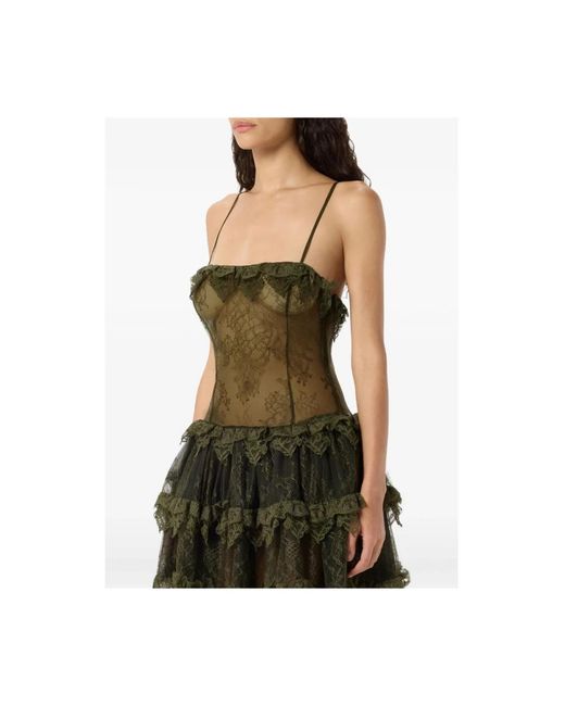 Blumarine Green Short Dresses