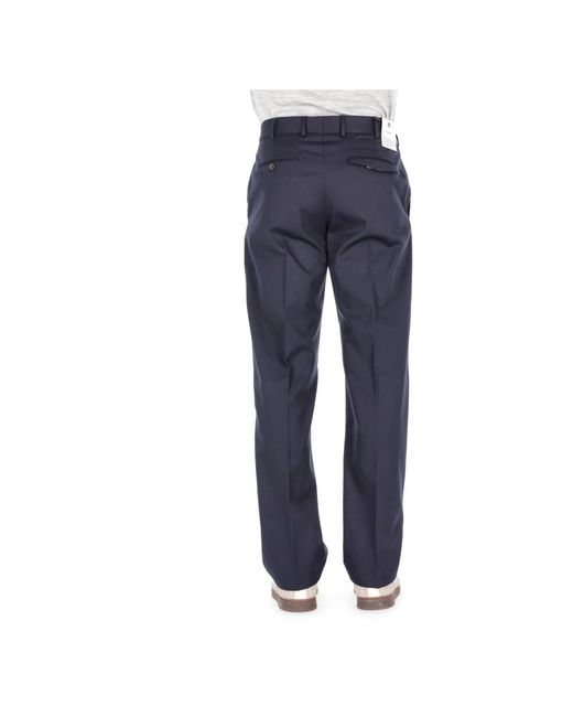 PT Torino Blue Straight Trousers for men