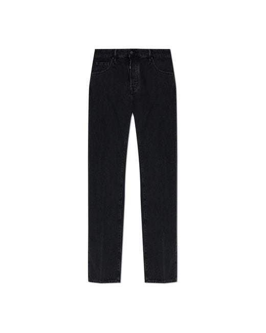 Straight Jeans di DSquared² in Black da Uomo