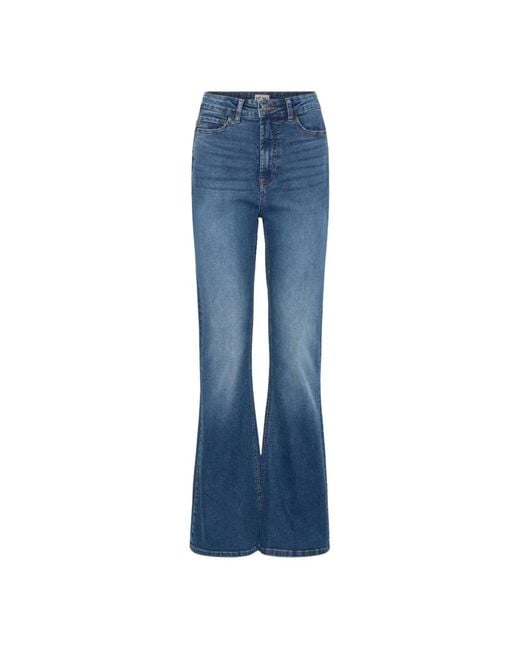 Ichi Blue Flare Jeans