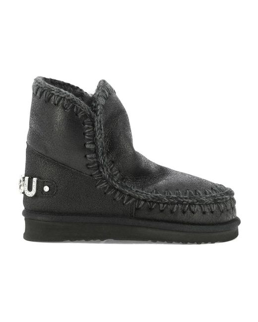 Mou Black Winter Boots