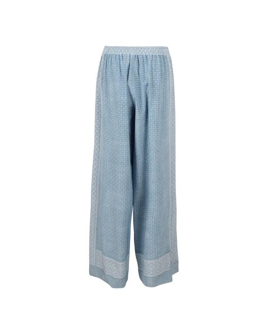 Ermanno Scervino Blue Wide Trousers