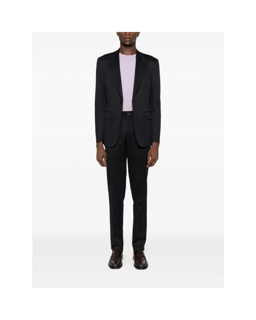 Etro Single Breasted Suits in het Black voor heren