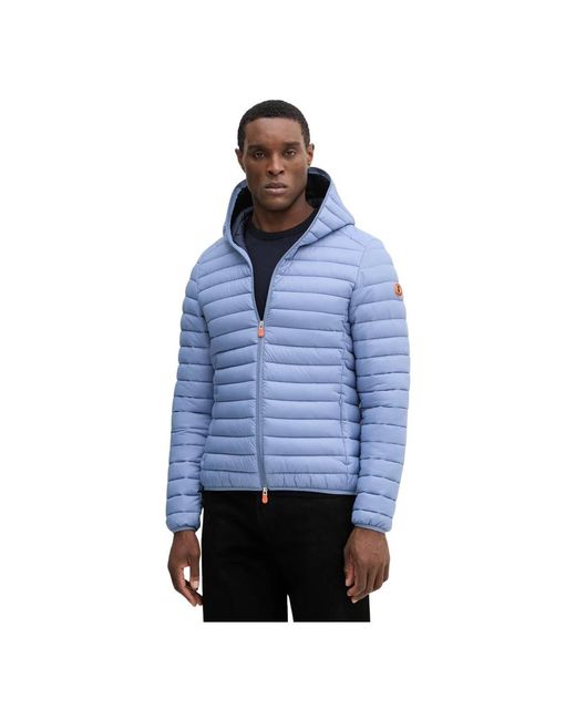 Save The Duck Donald Puffer Jacket in het Blue voor heren
