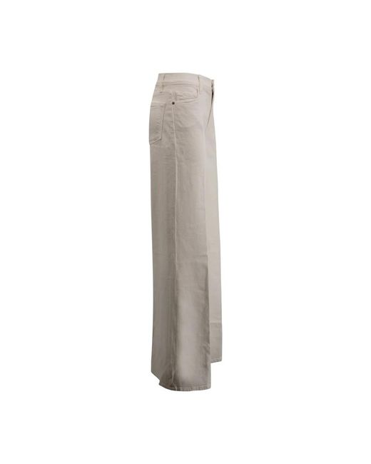 FRAME Gray Wide Trousers