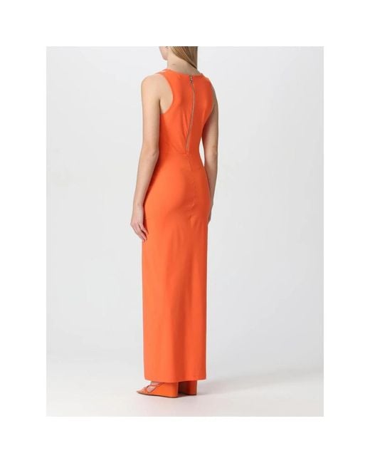 Patrizia Pepe Orange Maxi Dresses