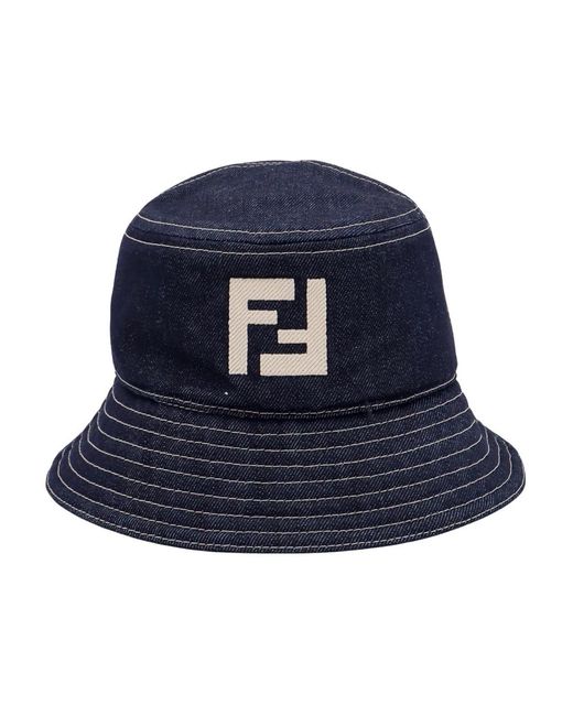 Fendi Blue Hats for men