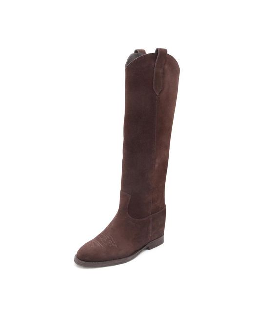 Via Roma 15 Brown High Boots