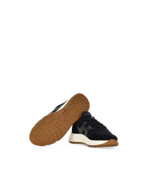 Hogan Schoenen ,Blauw ,Leer Hyperlight Sneaker in het Black voor heren