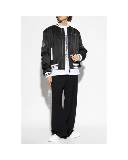 McQueen Tops ,Wit ,Katoen T-Shirt Met Print in het White voor heren