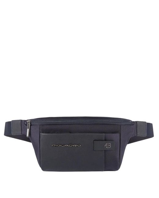 Piquadro Blue Belt Bags for men