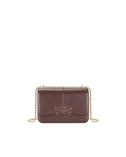 Elisabetta Franchi Brown Cross Body Bags
