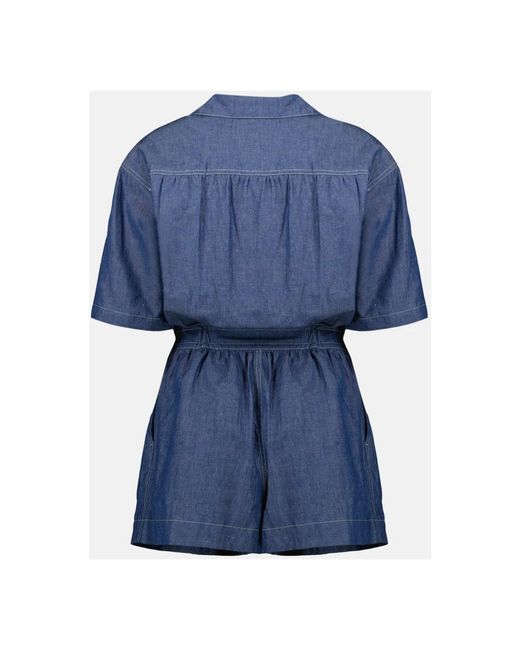 Prada Chambray Jumpsuit in het Blue