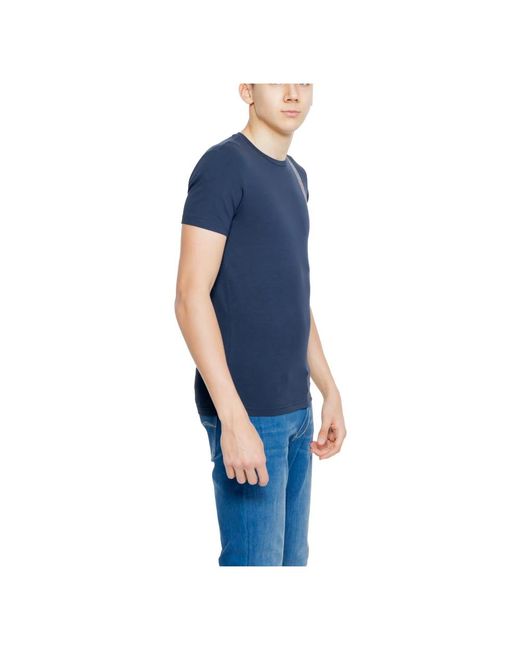 Emporio Armani Basic t-shirt frühjahr/sommer kollektion in Blue für Herren