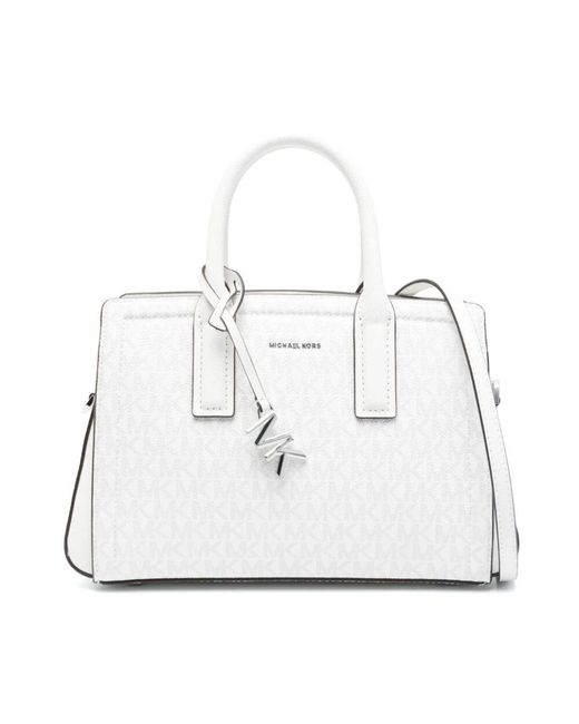 Michael Kors White Weiße handtasche bianco ss25