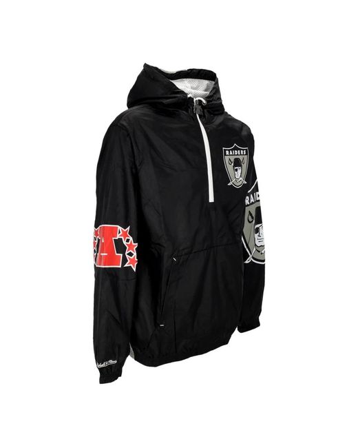 Mitchell & Ness Oakland Raiders Windbreaker Anorak Original Teamfarben in Black für Herren