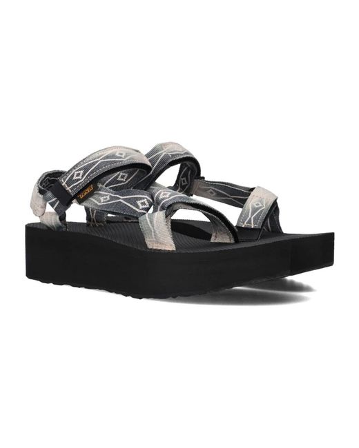Teva Flat Sandals in het Black