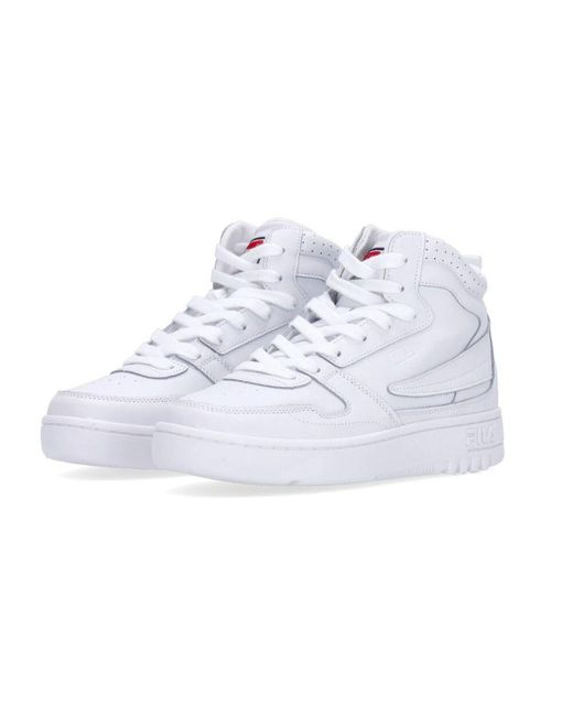 Fila Weiße high-top sneaker schnürverschluss in White für Herren