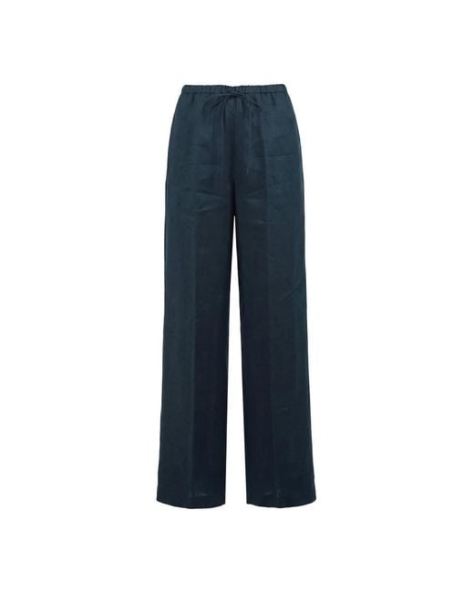 Liviana Conti Blue Wide Trousers