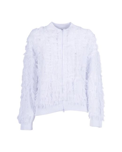 Kangra White Bomber Jackets