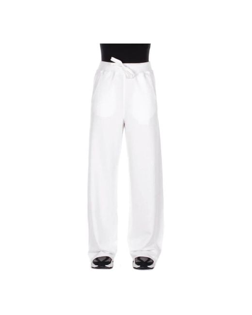 Dondup White Wide Trousers