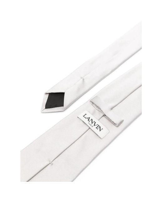 Ties Lanvin de hombre de color White