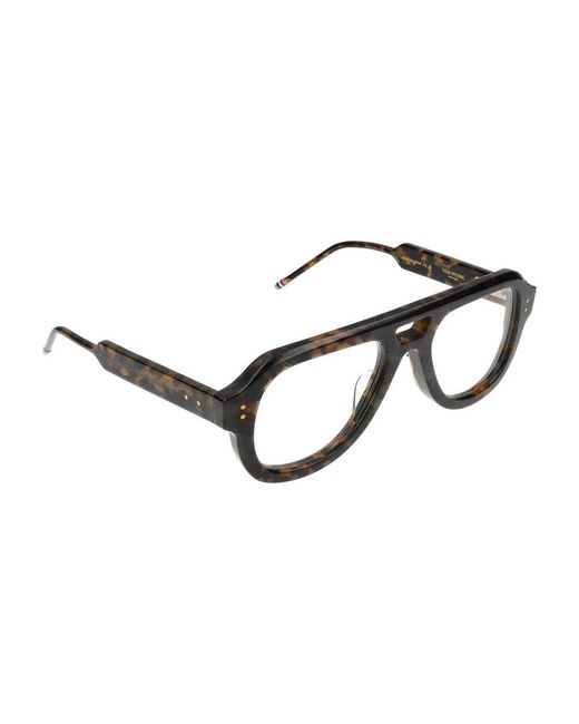 Thom Browne Brown Glasses