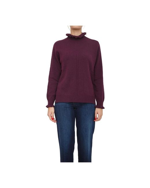 Twinset Purple Turtlenecks