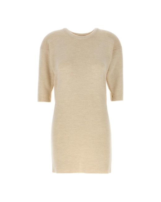 Lemaire Natural Knitted Dresses