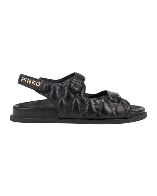 Pinko Black Flat Sandals