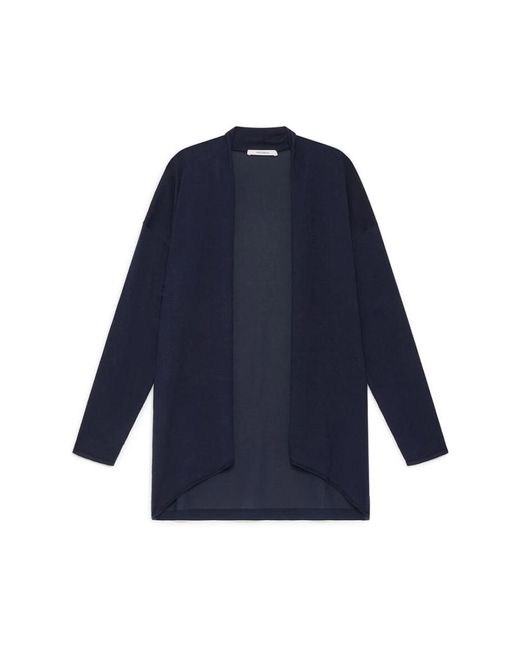 Maliparmi Truien & Vesten ,Blauw ,Katoen Zijde Katoen Donkerblauw Vest in het Blue