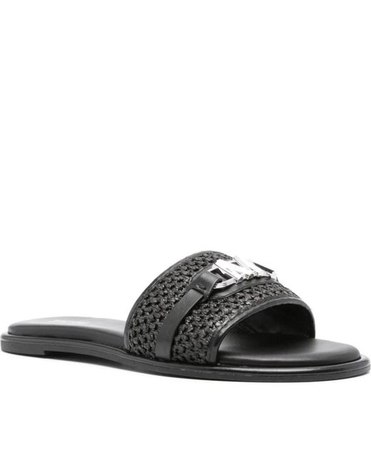 Sliders Michael Kors de color Black