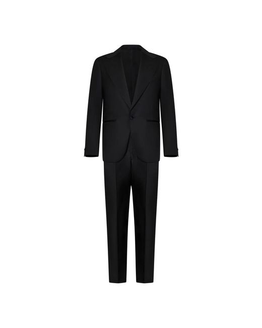 Franzese Collection Single Breasted Suits in het Black voor heren