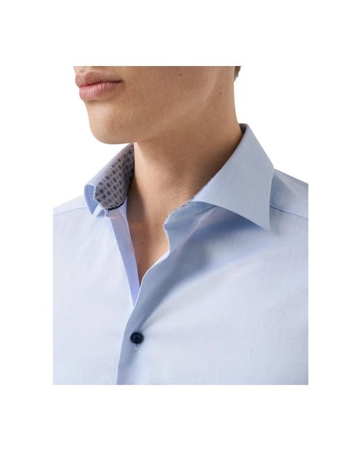 Eton of Sweden Blue Formal Shirts for men