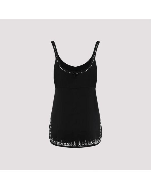 Rabanne Black Sleeveless Tops