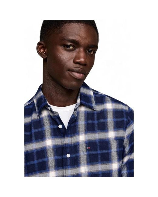 Casual Shirts di Tommy Hilfiger in Blue da Uomo