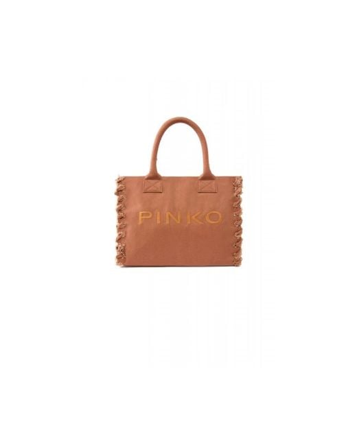 Pinko Brown Shopping Bags