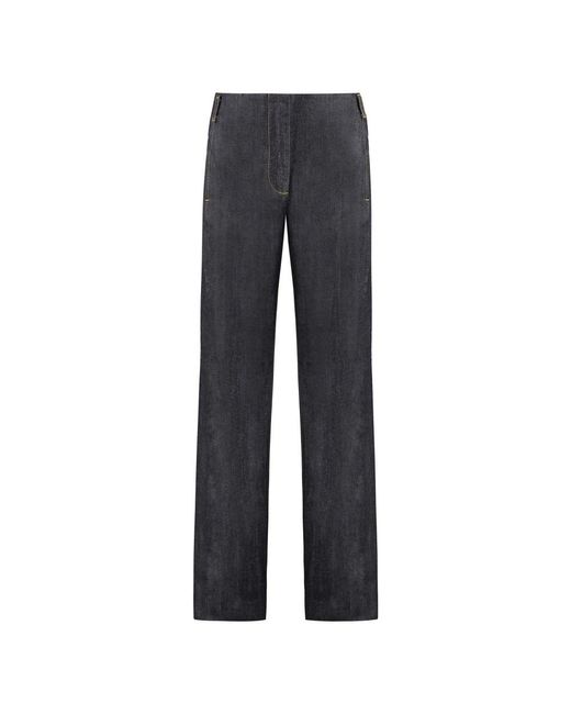 Tory Burch Gray Straight Jeans