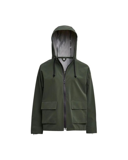 Stutterheim Green Matte zip regenjacke