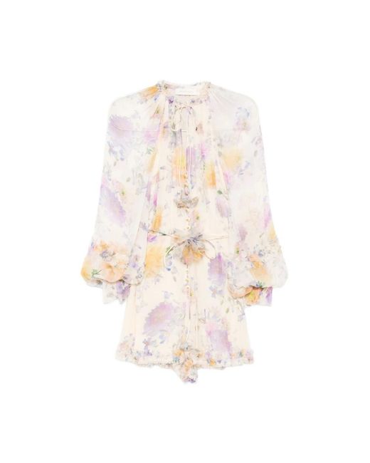 Zimmermann White Short Dresses